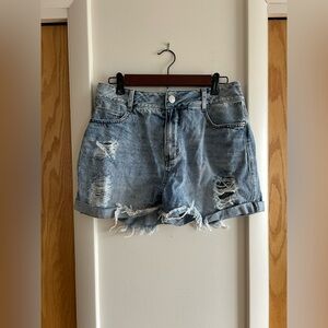 Cutoff Denim Jean Shorts